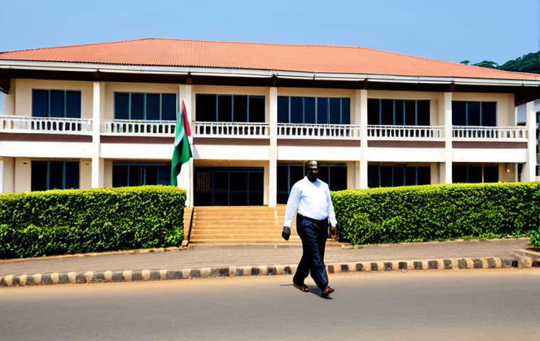 시에라리온 법률 및 제도 - **Prompt:** A diverse group of community members participating in a mediation session outdoors in a ...