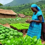 시에라리온 우마 투레 - **Image Prompt 1: "The Seeds of Change"**
    A vibrant and hopeful scene depicting Oumou Touré, a c...