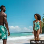 시에라리온 비자 발급 절차 - **Prompt for Tourist Visa:**
    "A wide shot of a pristine, white sand beach in Sierra Leone, with ...